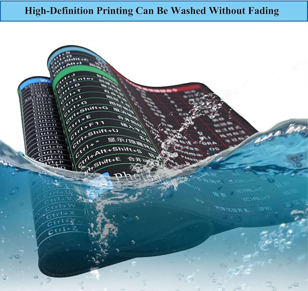 Extended Non-Slip Office Table Mat for Work Study Gaming