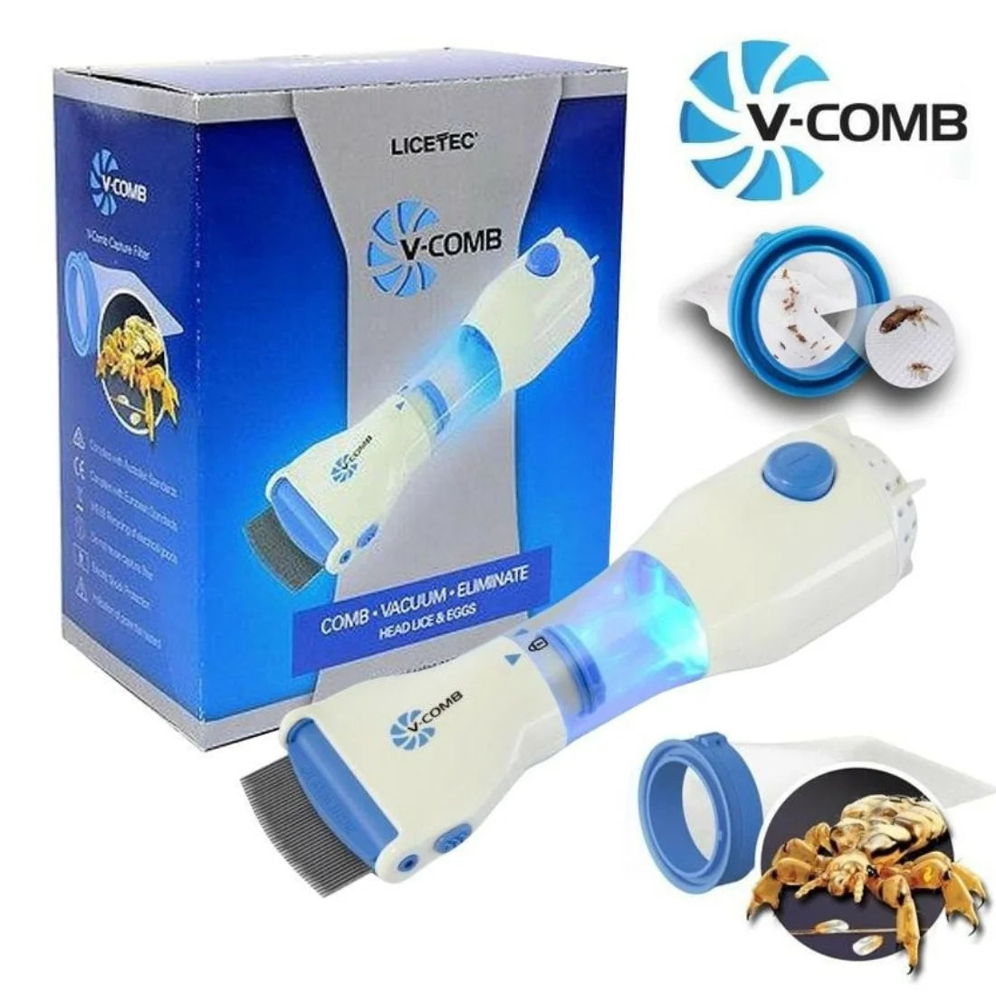 Chemical-Free Safe Lice & Egg Removal Device