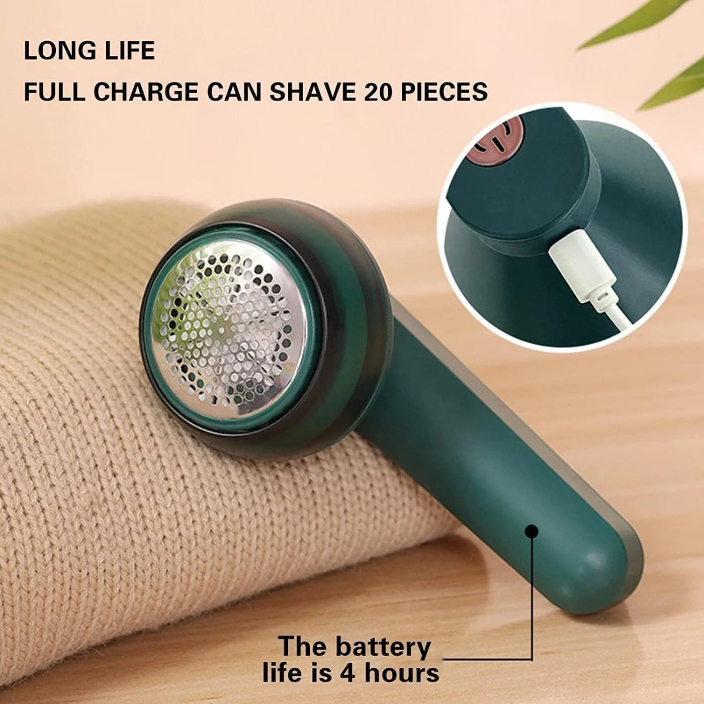 Rechargeable Anti-Pilling Fabric Shaver for Clothes & Sweaters