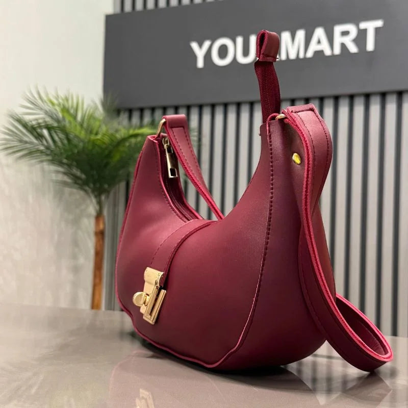 Maroon Elegant Handbag for Women