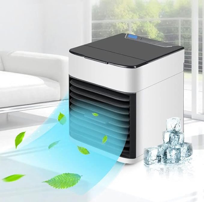 Personal Evaporative AC with LED Night Light for Home Office Travel