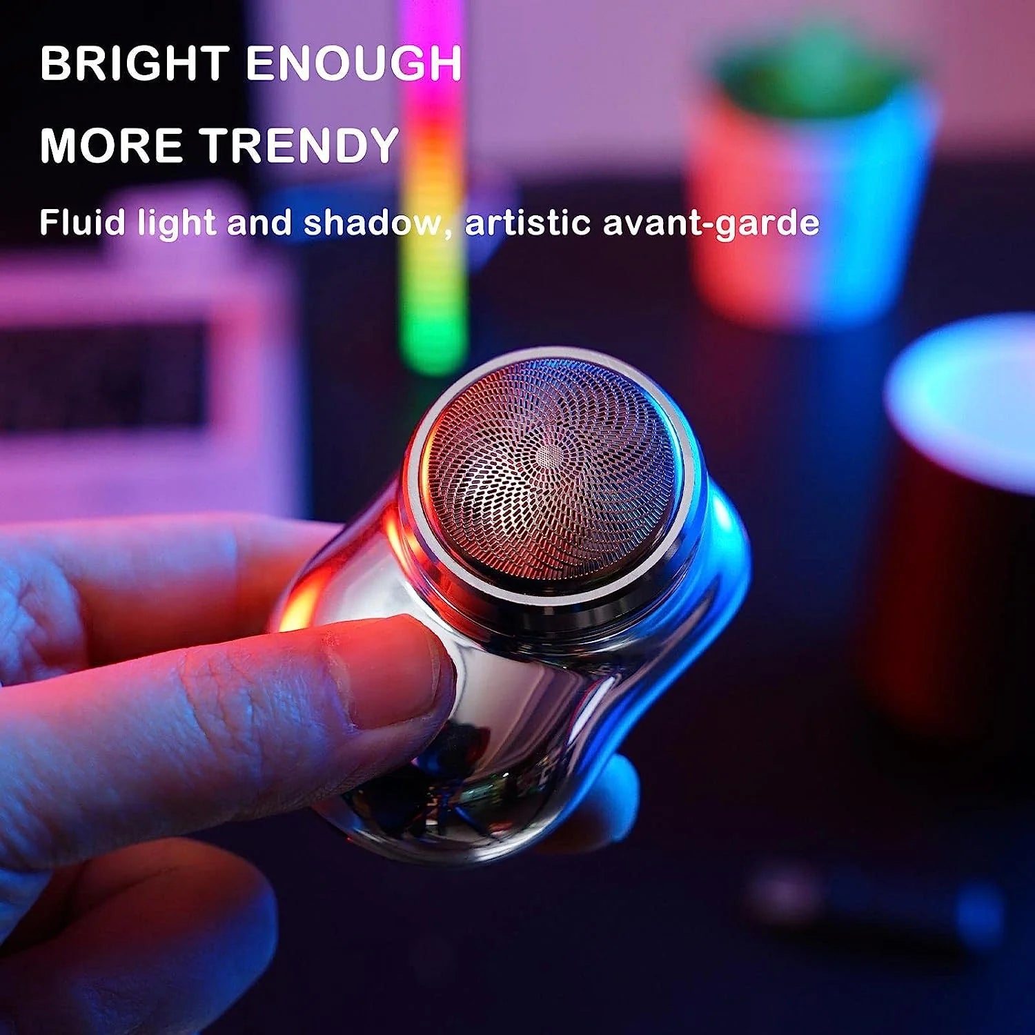 Compact Travel Beard Trimmer with One-Touch Use for Smooth Shaving at Home, Office