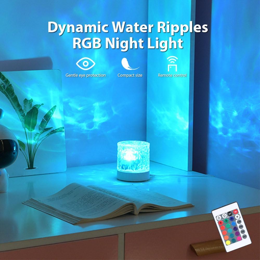 16-Color Rotating Night Light