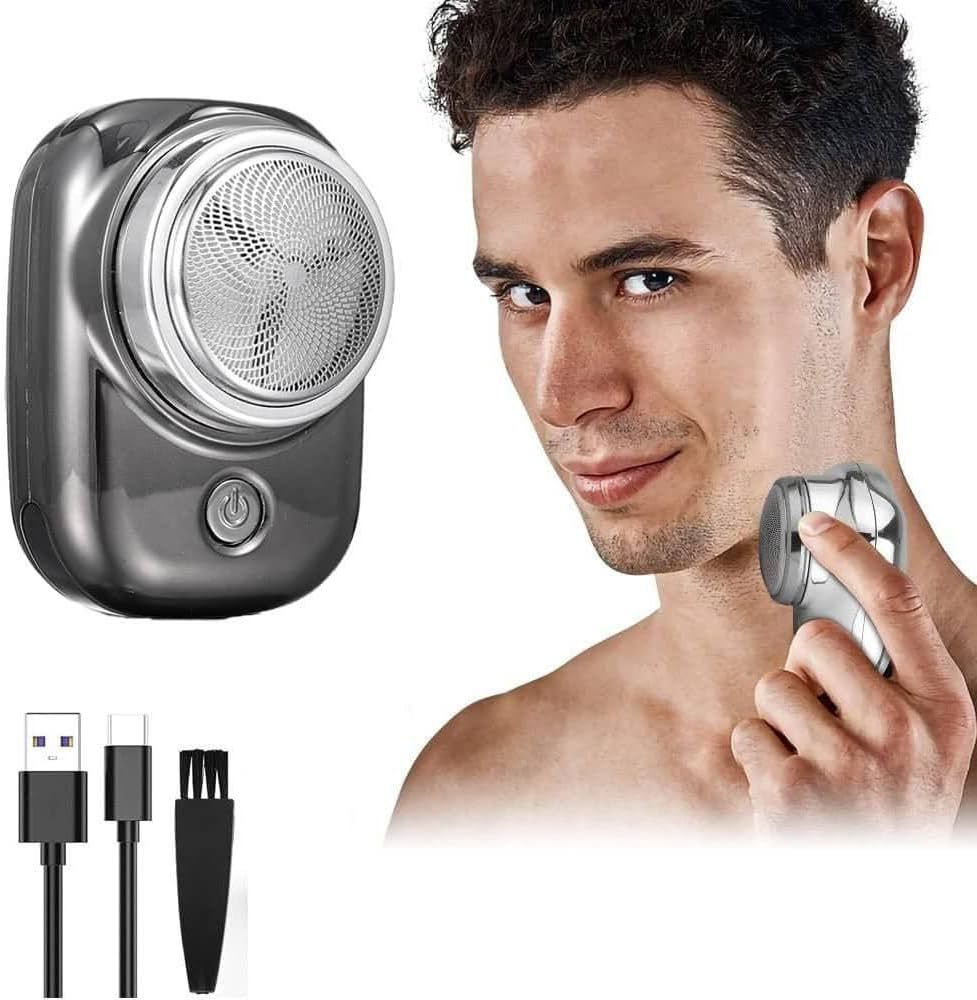 Compact Travel Beard Trimmer with One-Touch Use for Smooth Shaving at Home, Office