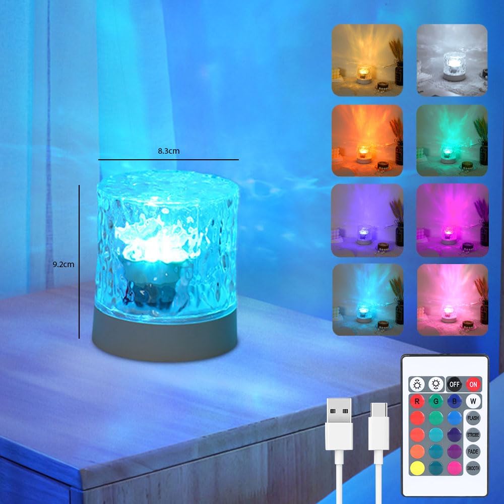 16-Color Rotating Night Light