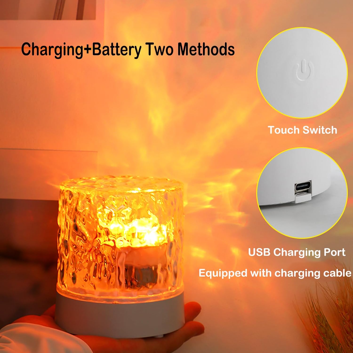 16-Color Rotating Night Light