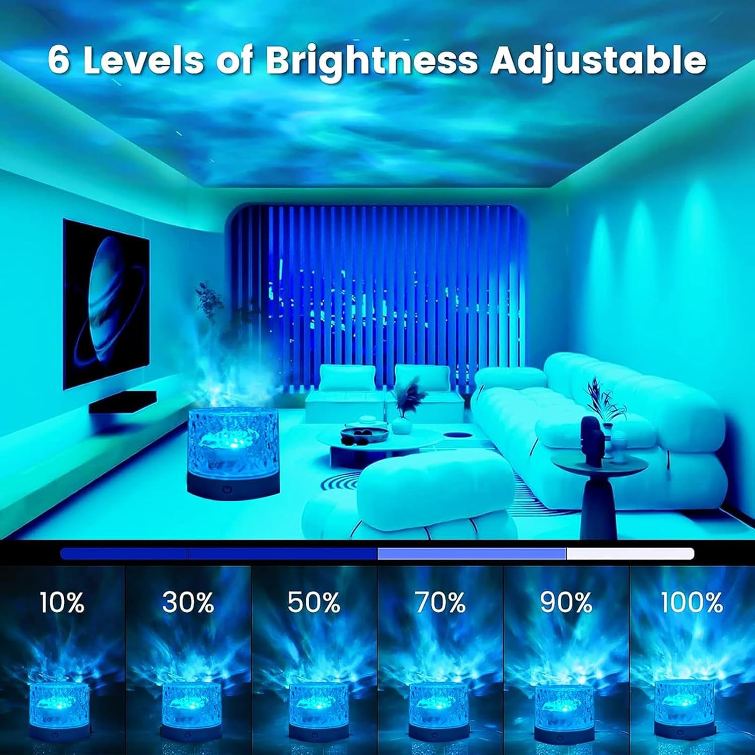 16-Color Rotating Night Light
