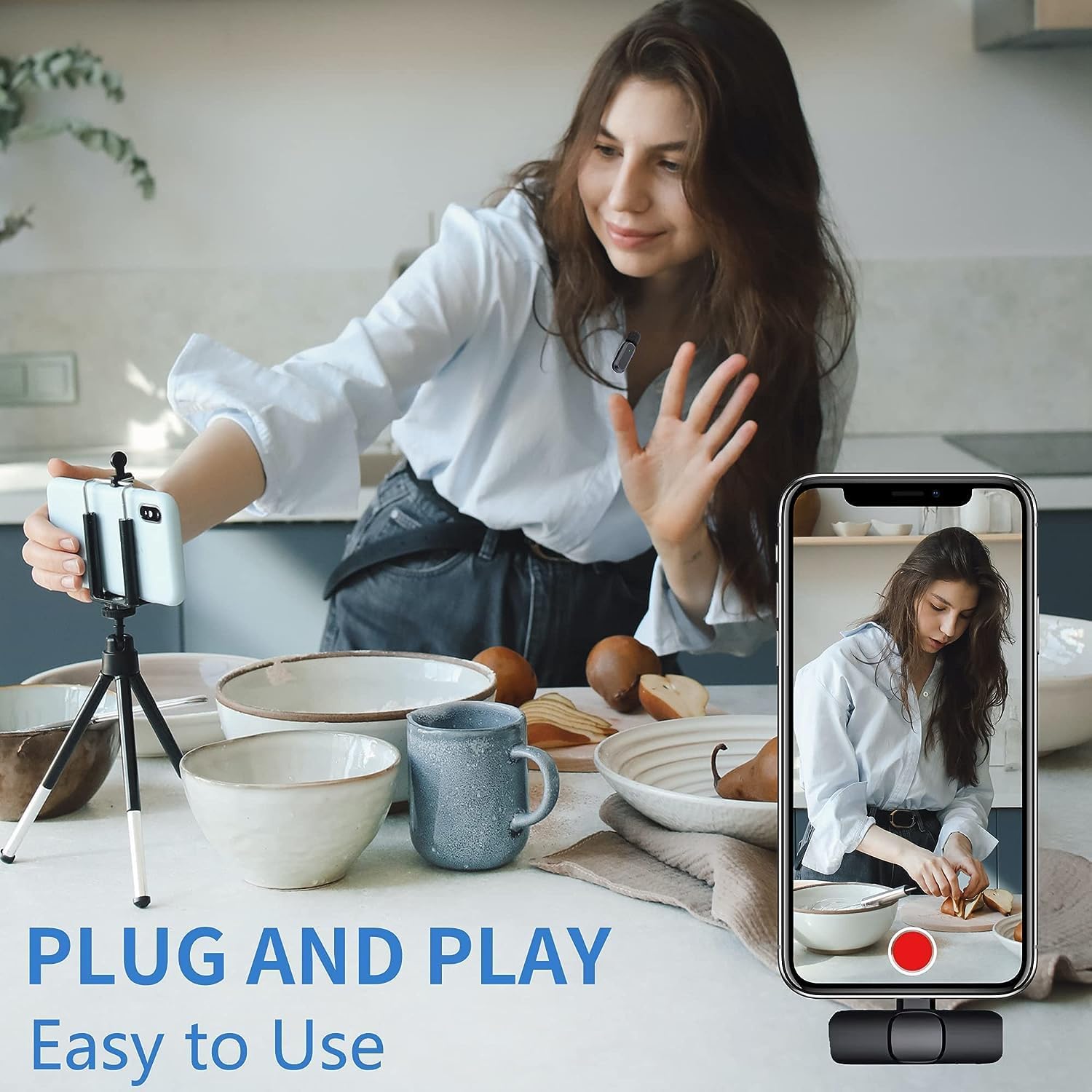 Plug & Play USB Type-C  Mic with Auto Sync & Noise Reduction