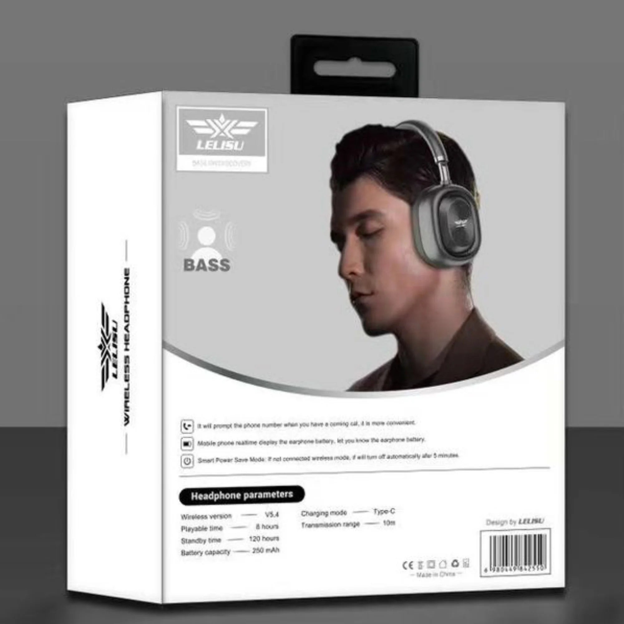 Bluetooth Over-Ear Headset with Type-C Interface