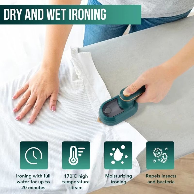 Handheld Garment Steamer Wrinkle Remover Travel-Friendly