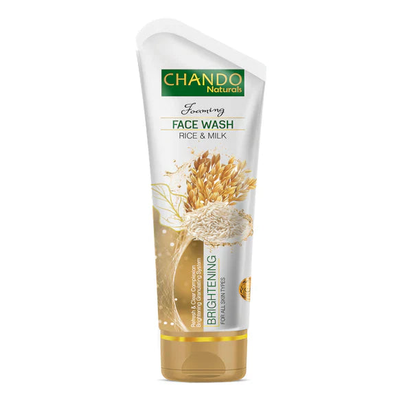 Chando Rice & Milk Brightening Face Wash 100ml Gentle Cleanser for Radiant Glowing Skin