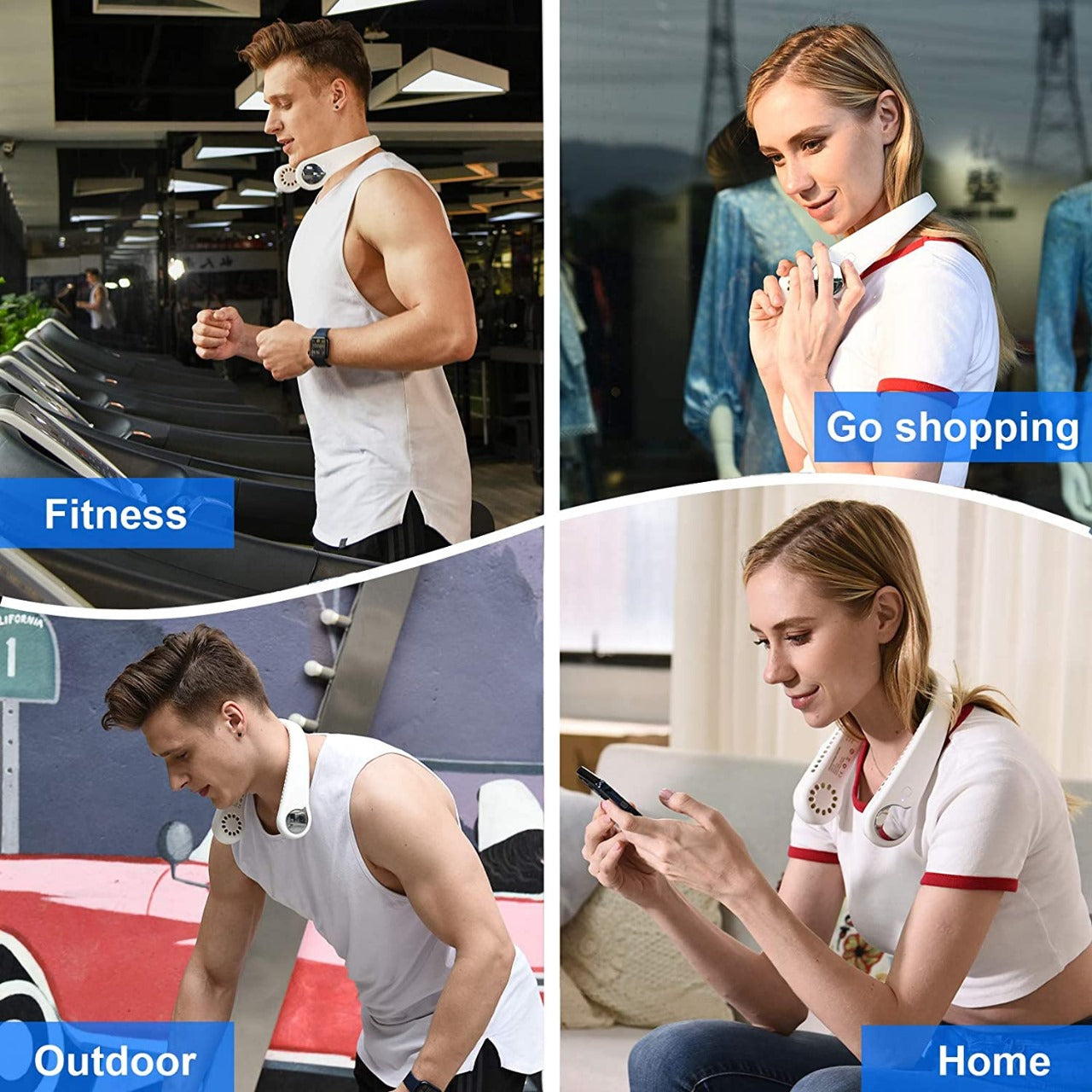 Bladeless Hanging Neck Fan