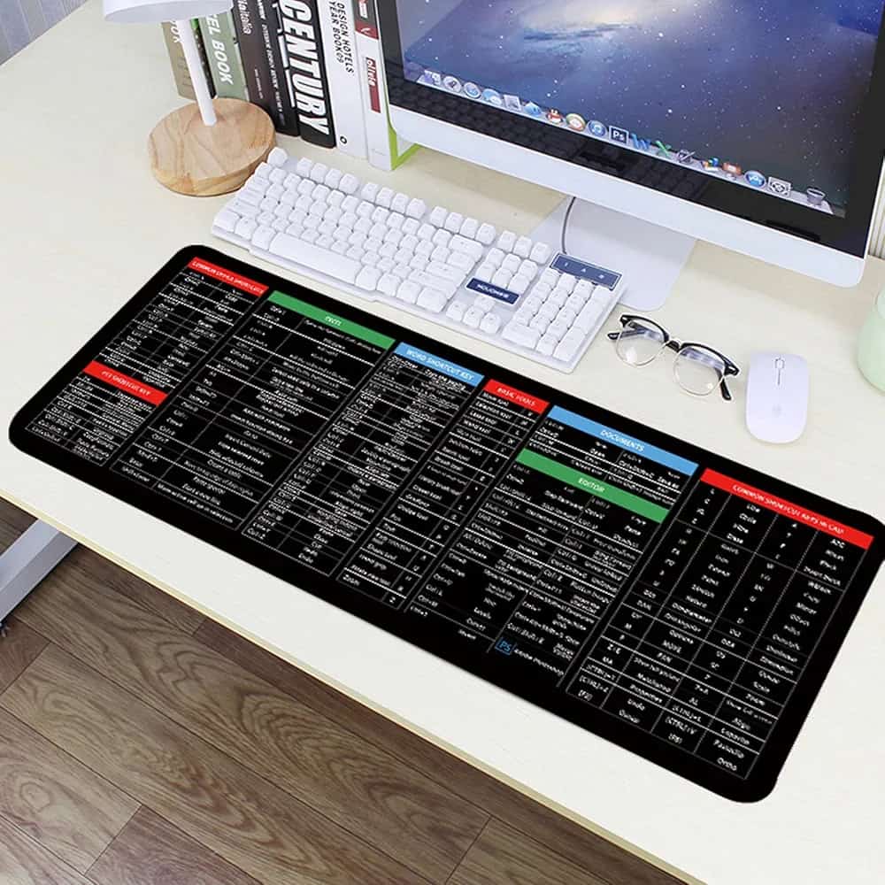 Extended Non-Slip Office Table Mat for Work Study Gaming