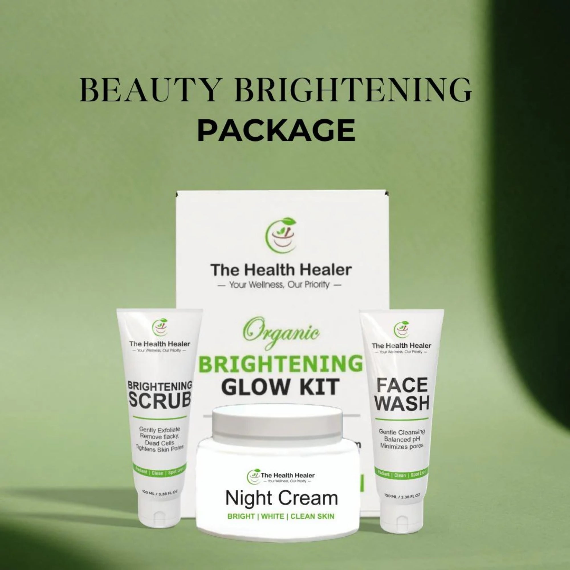 Face Wash, Scrub & Night Cream Set